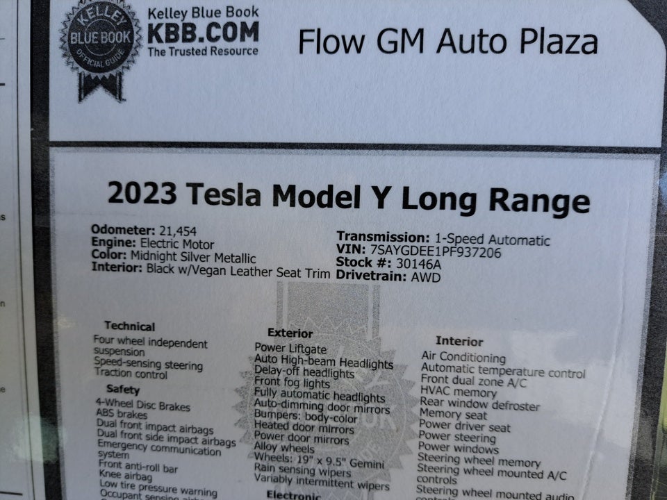 2023 Tesla Model Y Long Range Dual Motor All-Wheel Drive