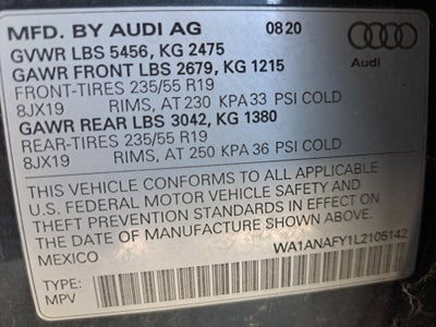 2020 Audi Q5 Premium 45 TFSI quattro S tronic