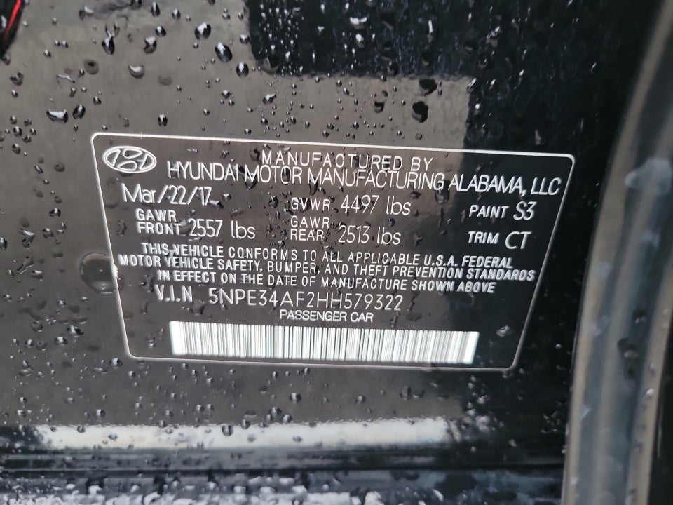 2017 Hyundai Sonata Sport