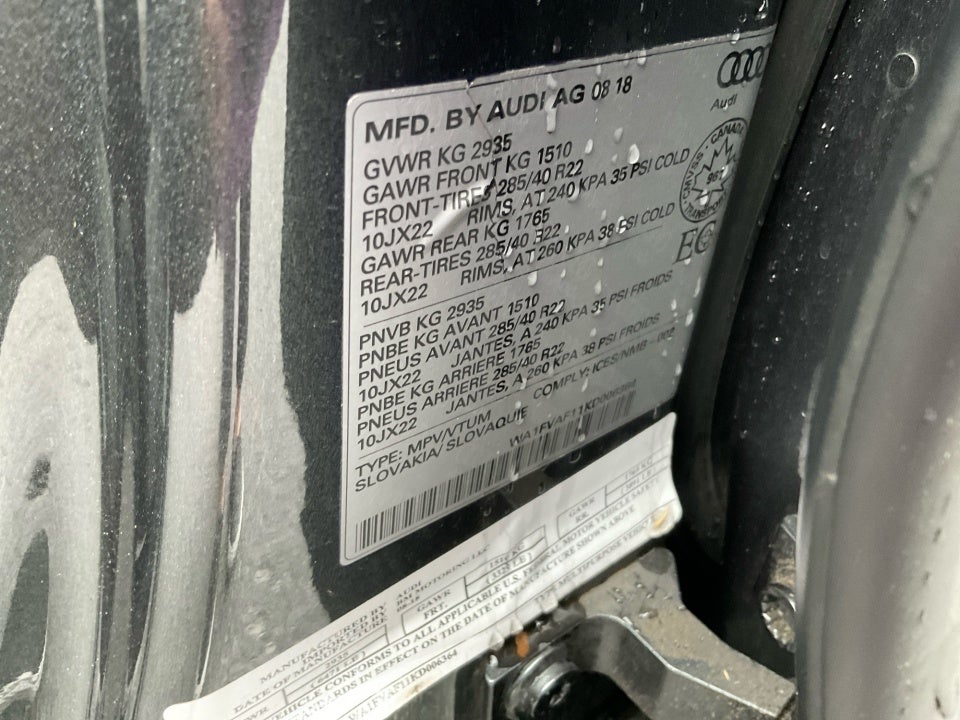 2019 Audi Q8 55 Premium