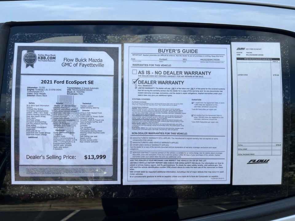 2021 Ford EcoSport SE