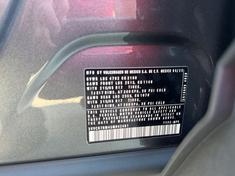 2025 Volkswagen Tiguan 2.0T S