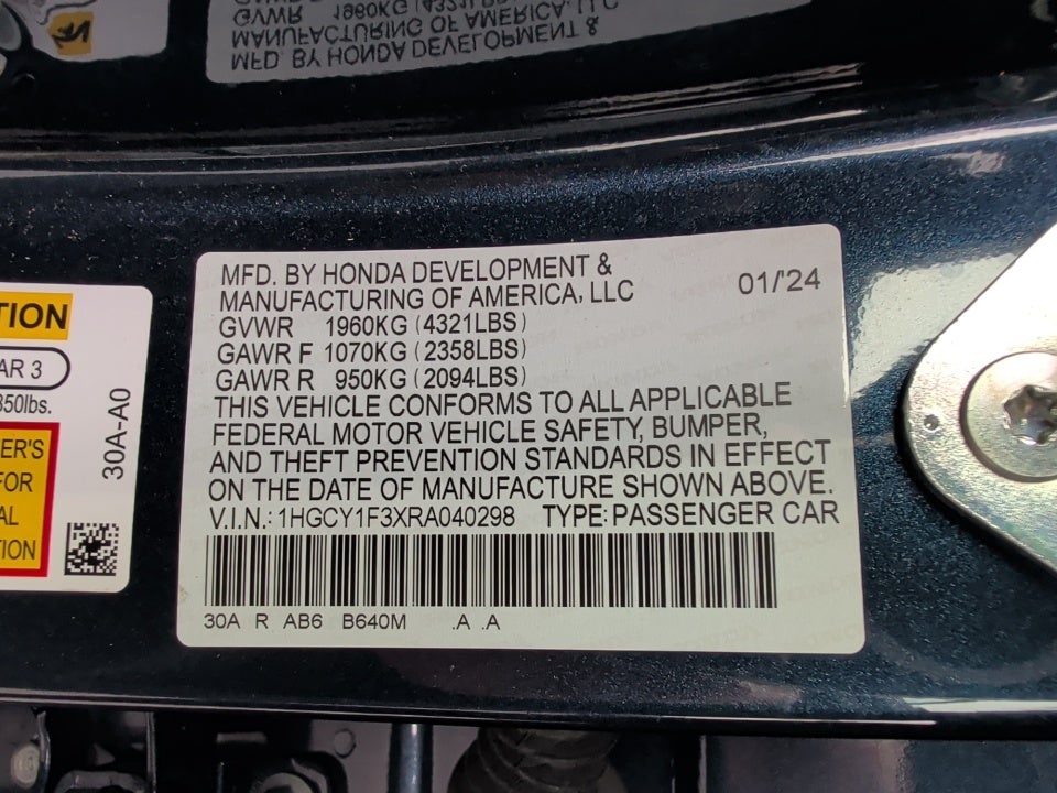 2024 Honda Accord Sedan EX