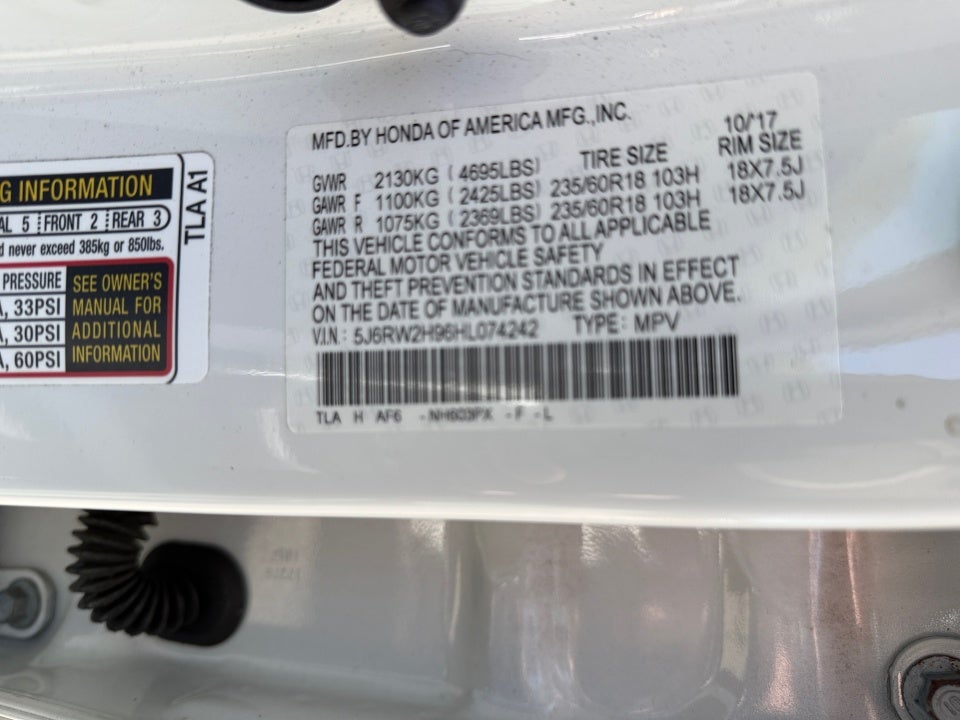 2017 Honda CR-V Touring