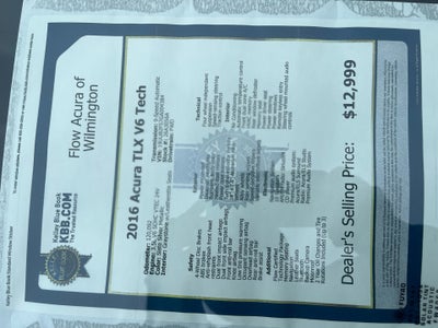 2016 Acura TLX V6 Tech