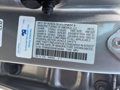 2022 Honda CR-V AWD Touring