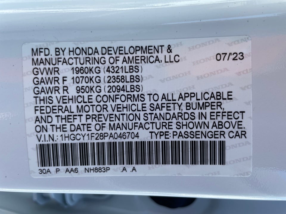 2023 Honda Accord LX
