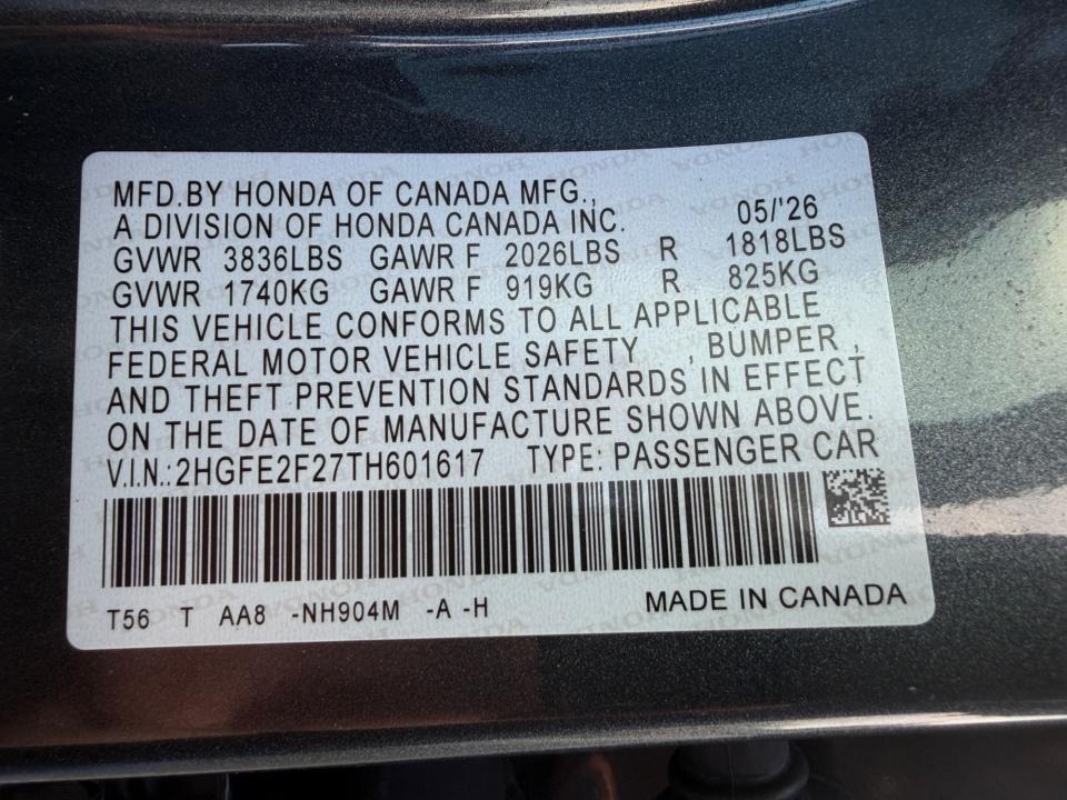 2026 Honda Civic Sedan LX
