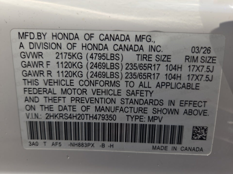 2026 Honda CR-V LX