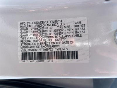 2026 Honda Odyssey Sport-L
