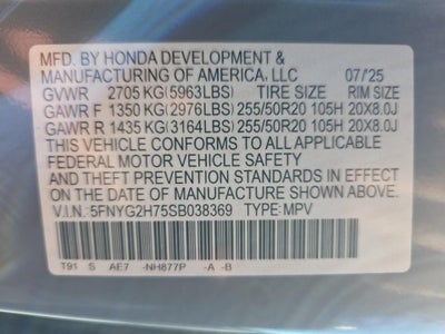 2025 Honda Pilot Touring