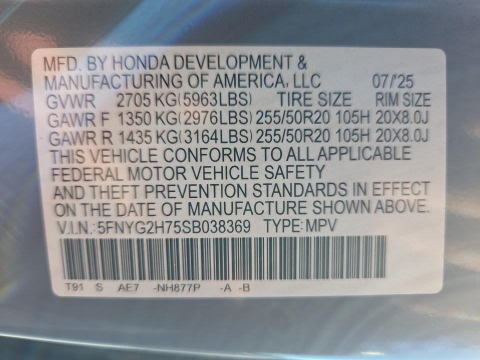 2025 Honda Pilot Touring
