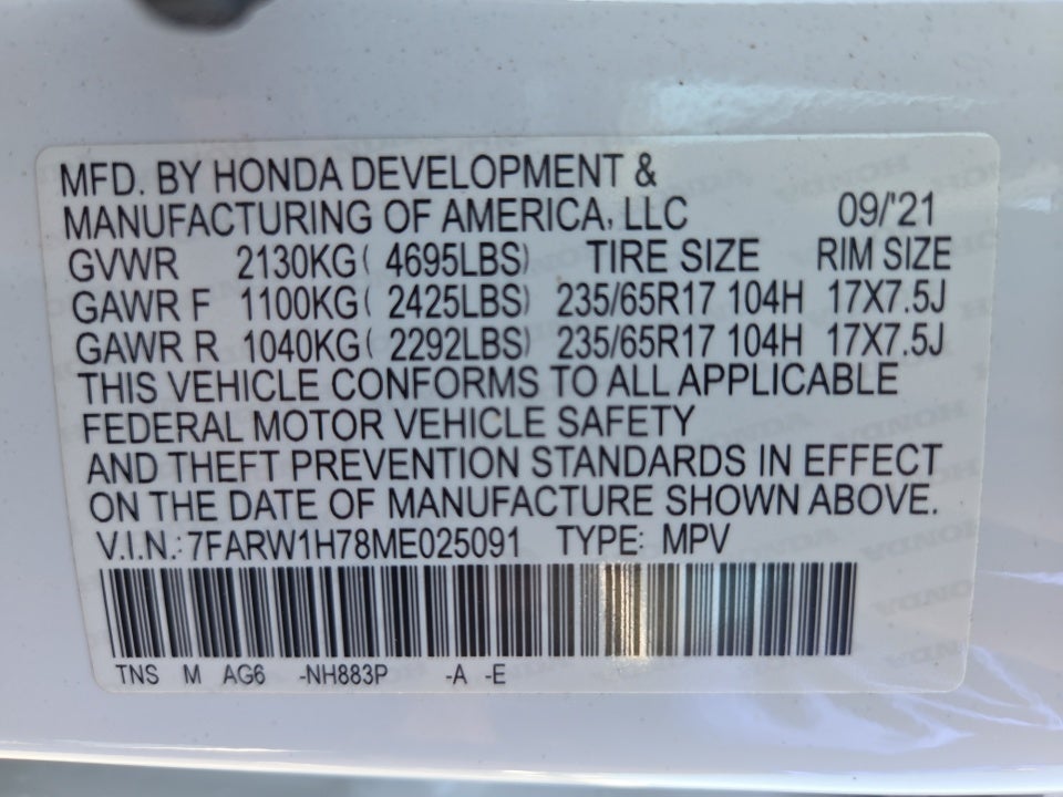 2021 Honda CR-V Special Edition