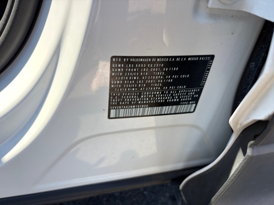 2022 Volkswagen Tiguan 2.0T SE