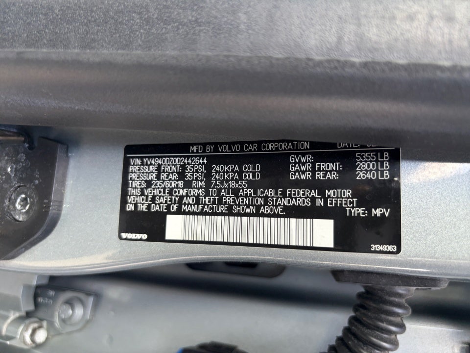 2013 Volvo XC60 3.2 Premier