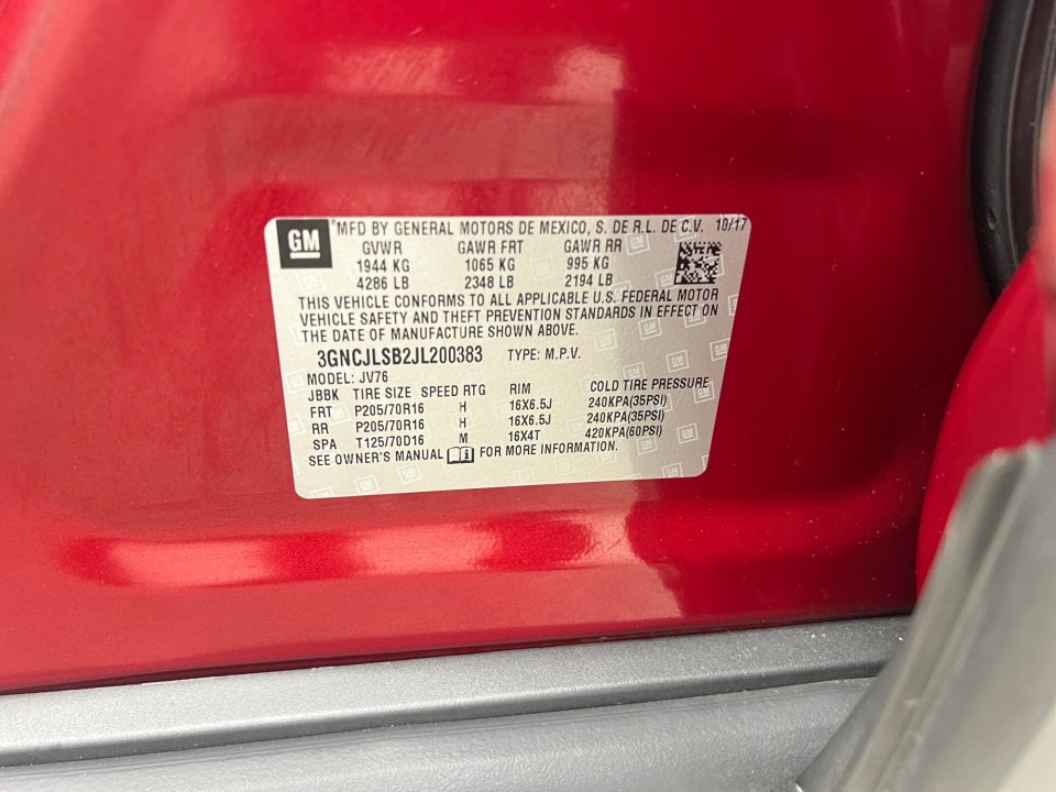 2018 Chevrolet Trax LT