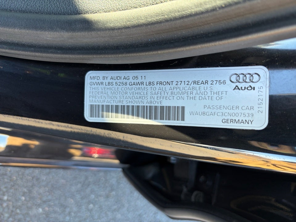 2012 Audi A6 3.0 Premium