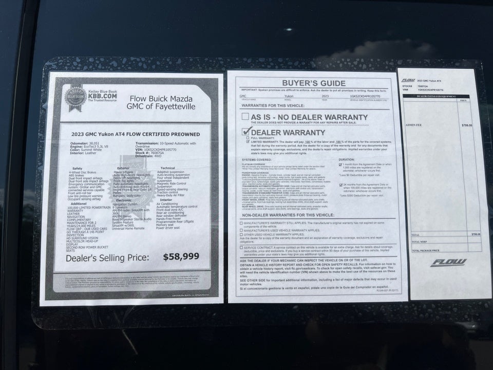 2023 GMC Yukon 4WD AT4