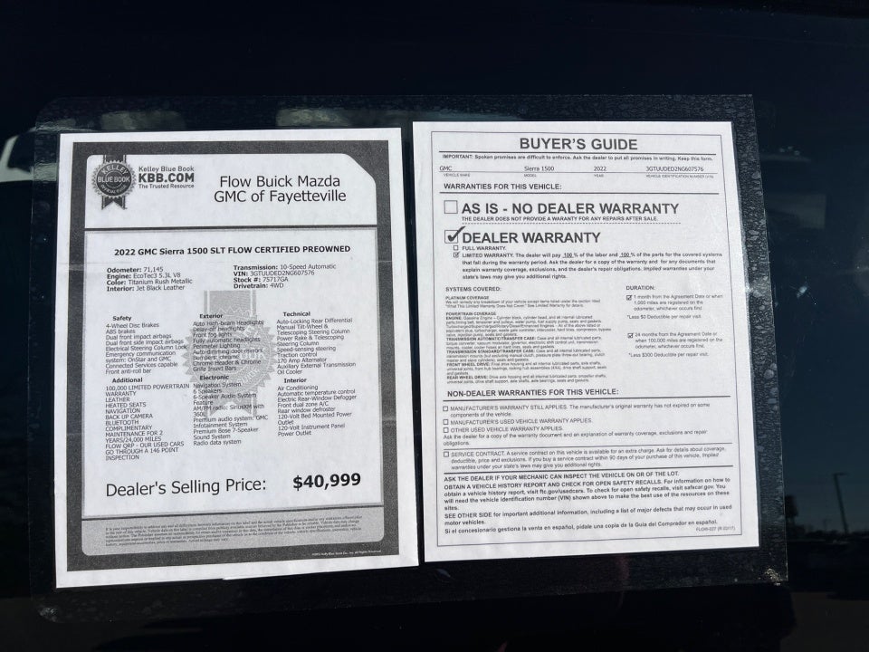 2022 GMC Sierra 1500 4WD Crew Cab Short Box SLT