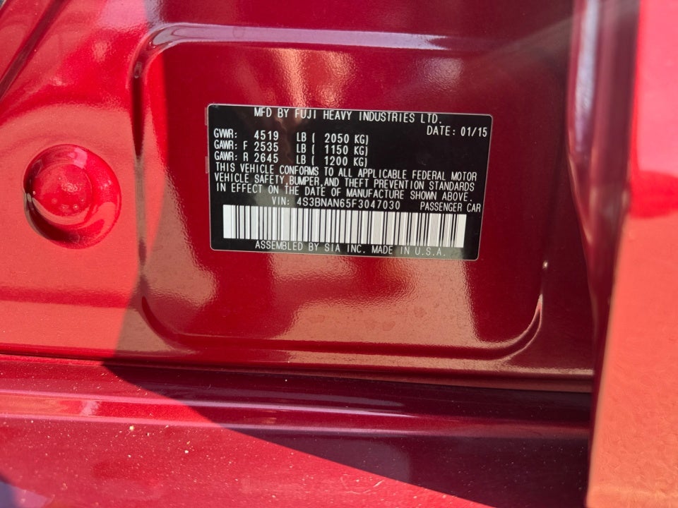 2015 Subaru Legacy 2.5i Limited