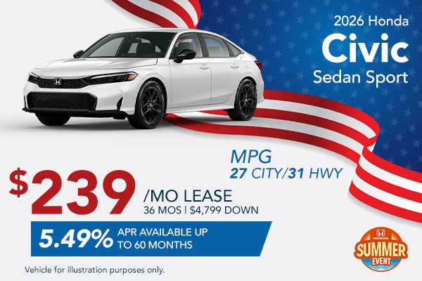 2026 Honda Civic Sedan Sport 