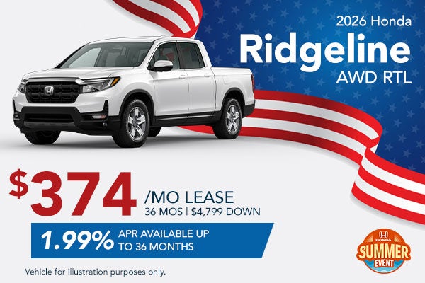 2026 Honda Ridgeline AWD RTL