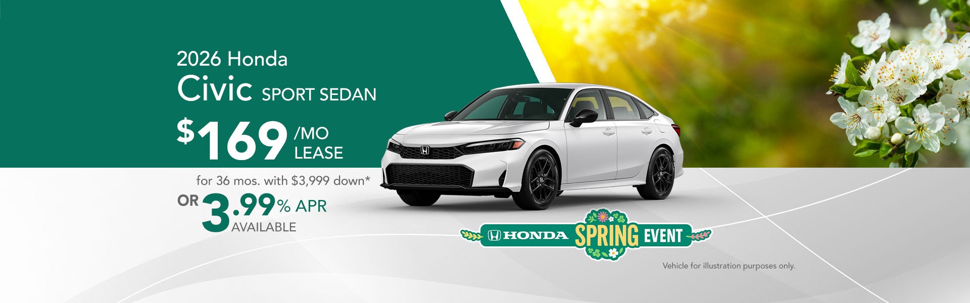 2026 Civic Sport Sedan special offer March 2026