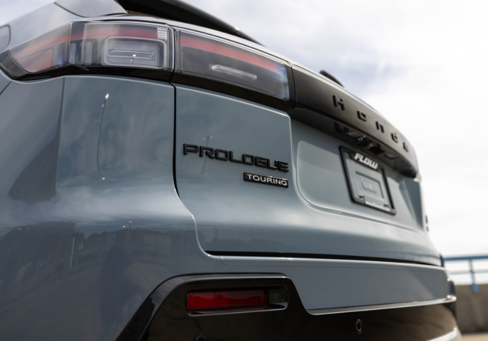 Close up of the rear of a new Honda Prologue SUV