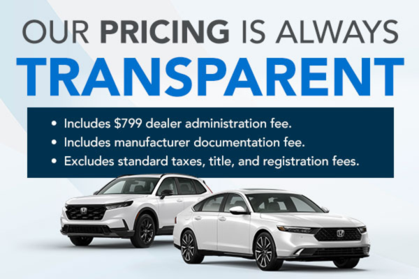 Our Pricing is Always Transparent